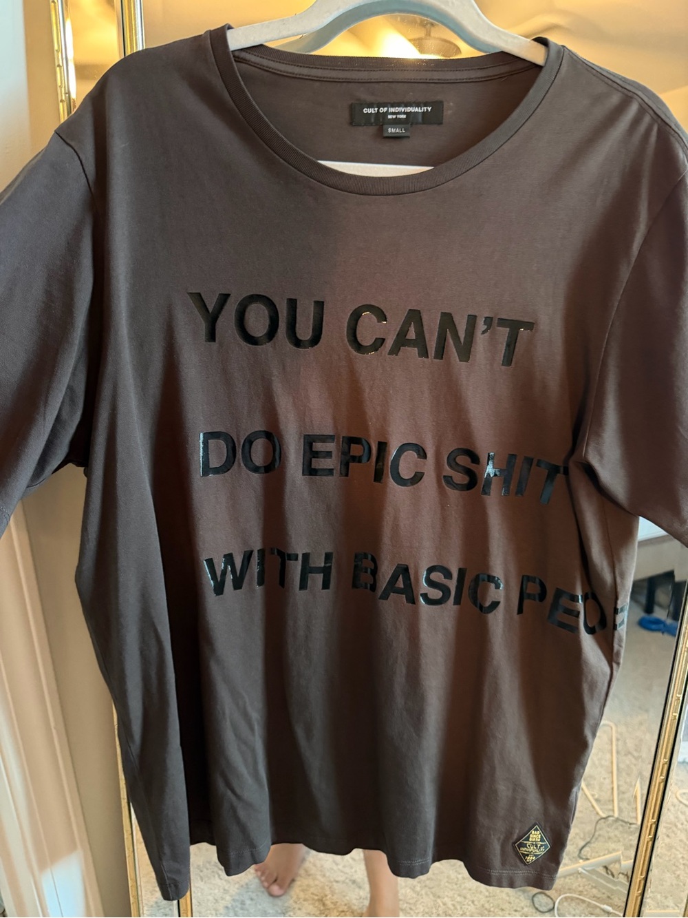 Cult of Individuality Brown Crewneck Tee